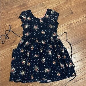 Band of Gypsies Navy Floral Casual Dress